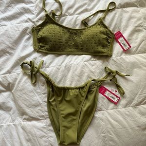 NWT Target Xhilaration green bikini